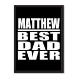 Matthew Best Dad Ever - Portrait Frame Photo Tile
