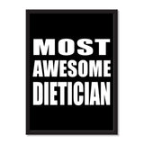 Most Awesome Dietician - Portrait Frame Photo Tile