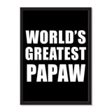 World's Greatest Papaw - Portrait Frame Photo Tile
