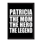 Patricia The Mom The Hero The Legend - Portrait Frame Photo Tile