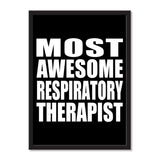 Most Awesome Respiratory Therapist - Portrait Frame Photo Tile