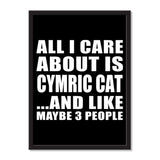 All I Care About Is Cymric Cat And Like Maybe 3 People - Portrait Frame Photo Tile