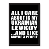 All I Care About Is My Ukrainian Levkoy And Like Maybe 3 People - Portrait Frame Photo Tile