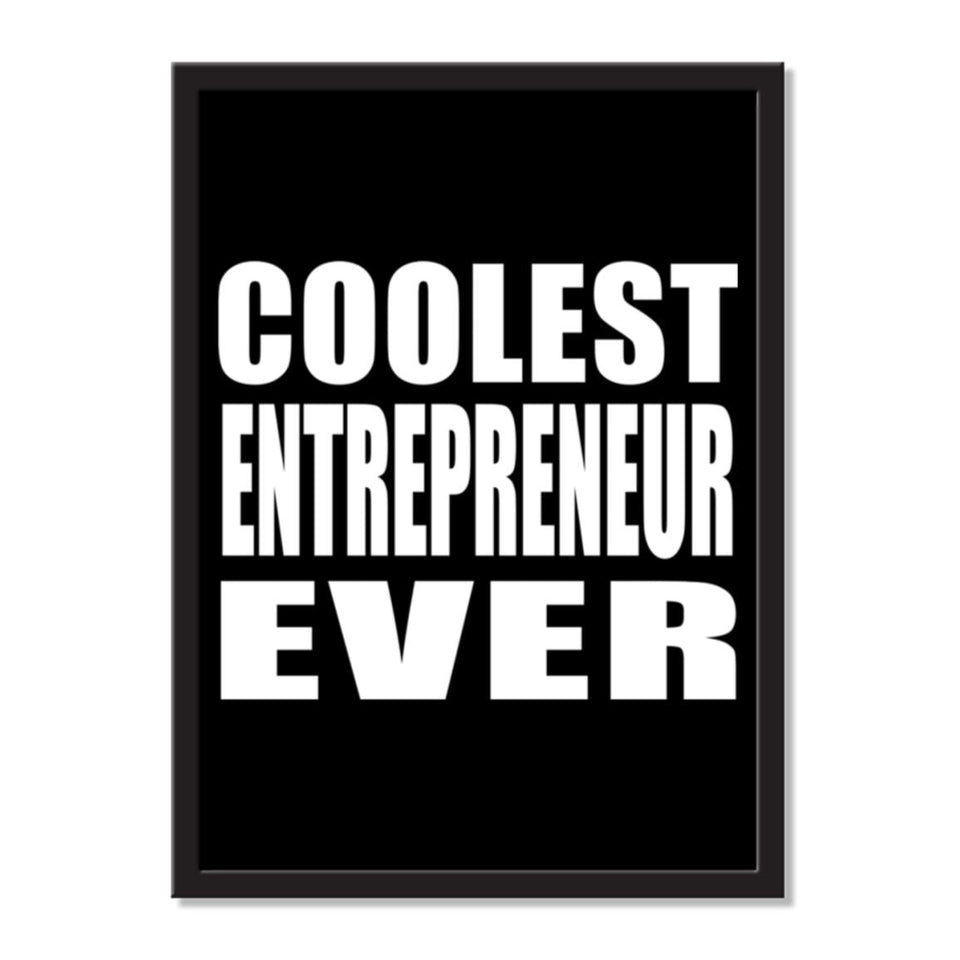 Coolest Entrepreneur Ever - Portrait Frame Photo Tile