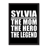 Sylvia The Mom The Hero The Legend - Portrait Frame Photo Tile