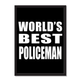 World's Best Policeman - Portrait Frame Photo Tile