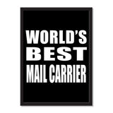 World's Best Mail Carrier - Portrait Frame Photo Tile