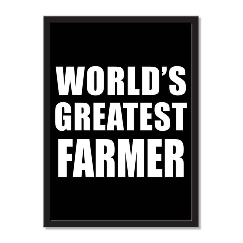 World's Greatest Farmer - Portrait Frame Photo Tile