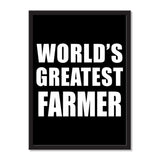 World's Greatest Farmer - Portrait Frame Photo Tile