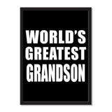 World's Greatest Grandson - Portrait Frame Photo Tile