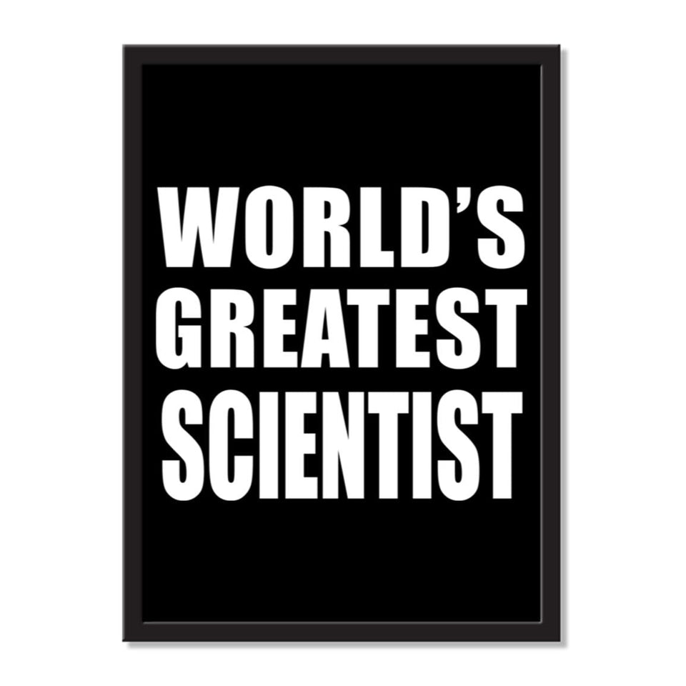 World's Greatest Scientist - Portrait Frame Photo Tile