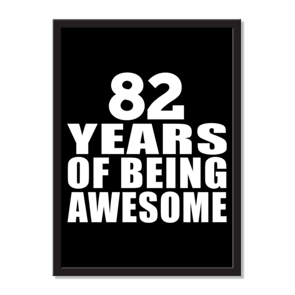 82 Years Of Being Awesome - Portrait Frame Photo Tile