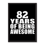 82 Years Of Being Awesome - Portrait Frame Photo Tile