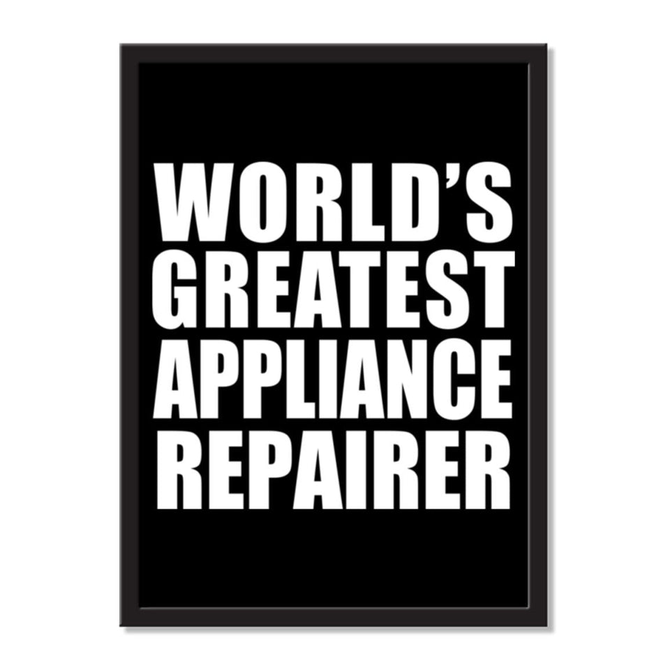 World's Greatest Appliance Repairer - Portrait Frame Photo Tile