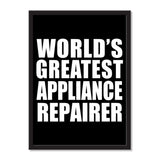 World's Greatest Appliance Repairer - Portrait Frame Photo Tile