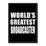 World's Greatest Broadcaster - Portrait Frame Photo Tile