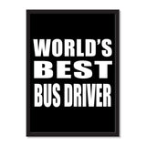World's Best Bus Driver - Portrait Frame Photo Tile