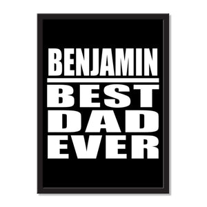 Benjamin Best Dad Ever - Portrait Frame Photo Tile