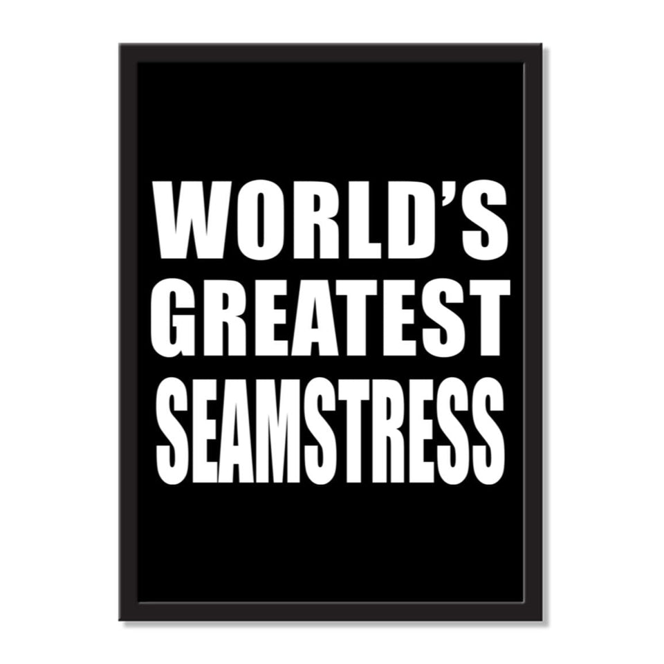 World's Greatest Seamstress - Portrait Frame Photo Tile