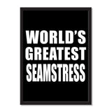 World's Greatest Seamstress - Portrait Frame Photo Tile