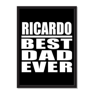 Ricardo Best Dad Ever - Portrait Frame Photo Tile