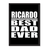 Ricardo Best Dad Ever - Portrait Frame Photo Tile