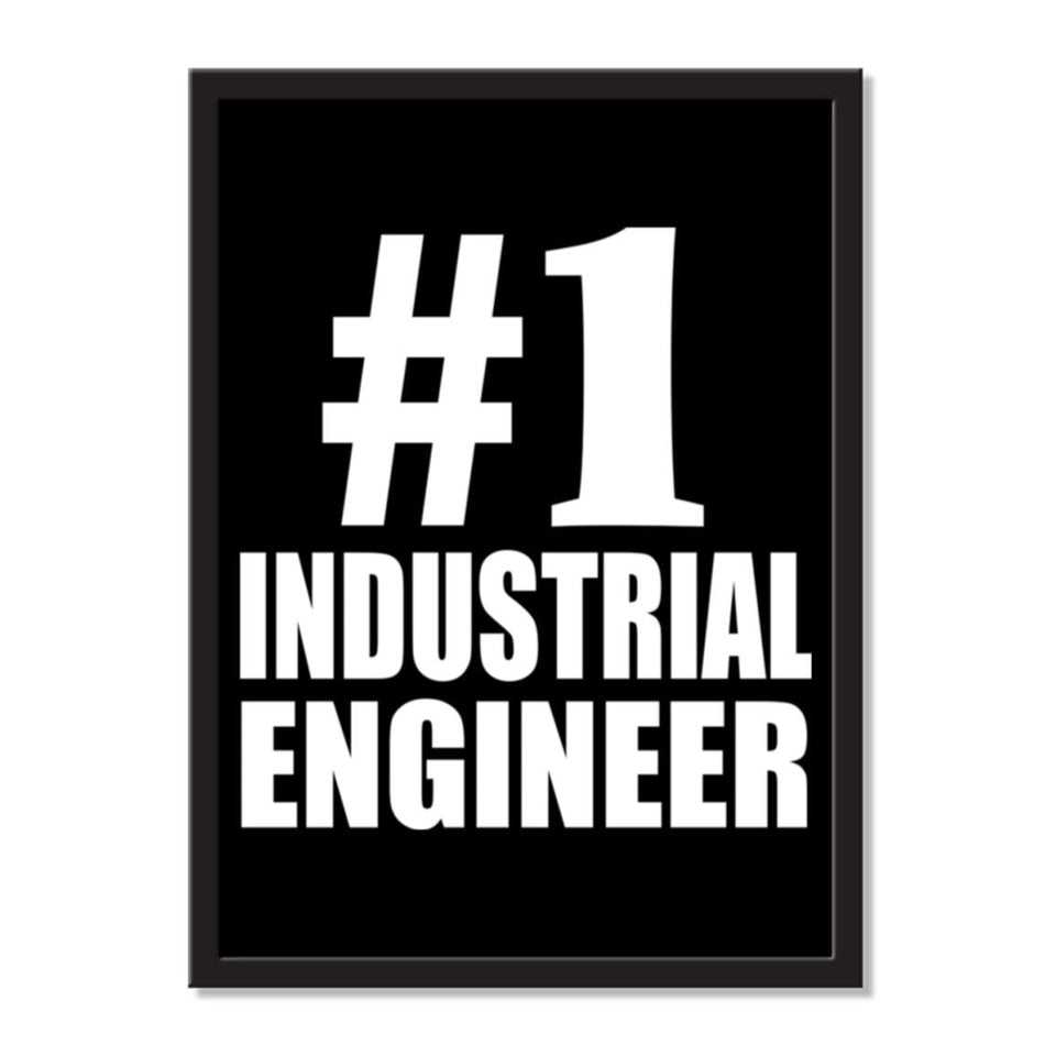 Number One #1 Industrial Engineer - Portrait Frame Photo Tile