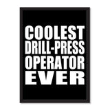 Coolest Drill-Press Operator Ever - Portrait Frame Photo Tile