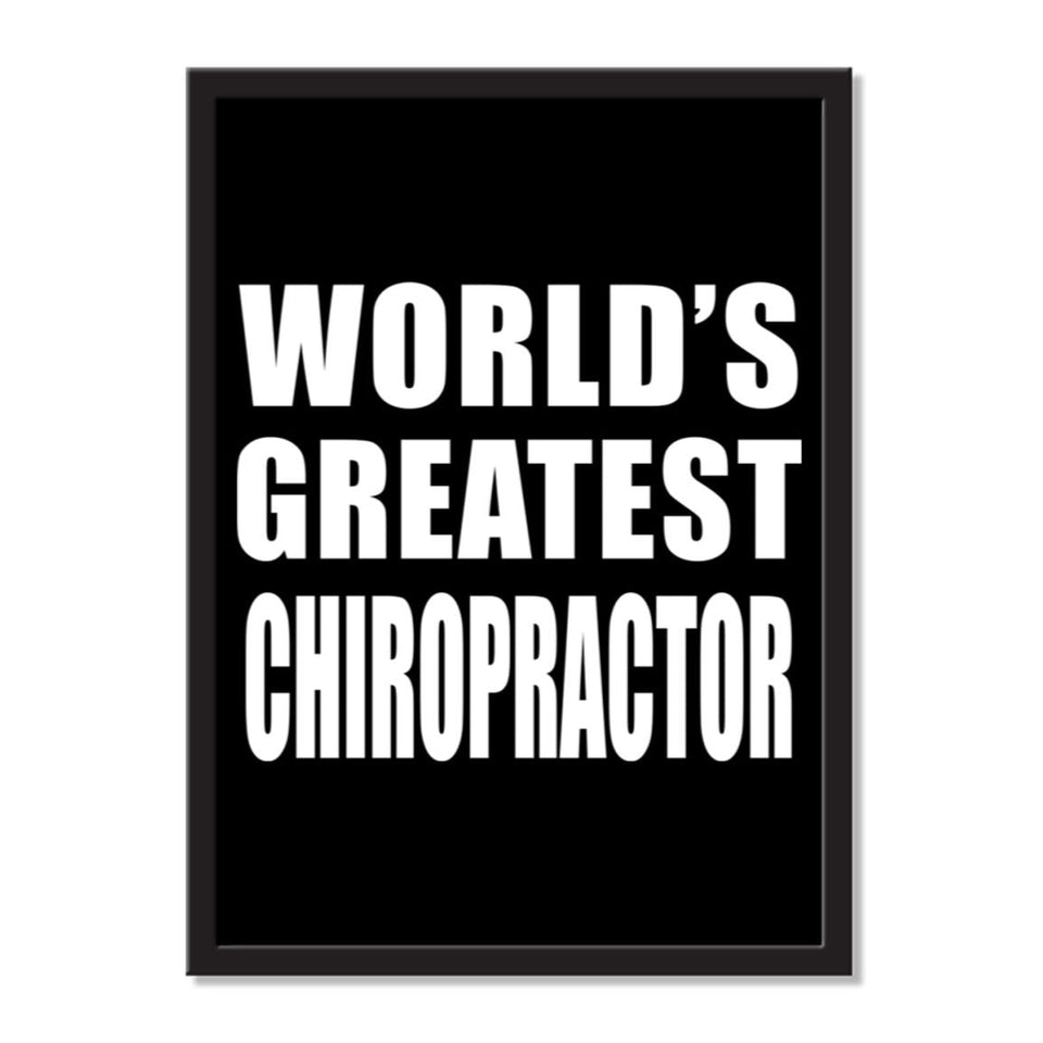 World's Greatest Chiropractor - Portrait Frame Photo Tile