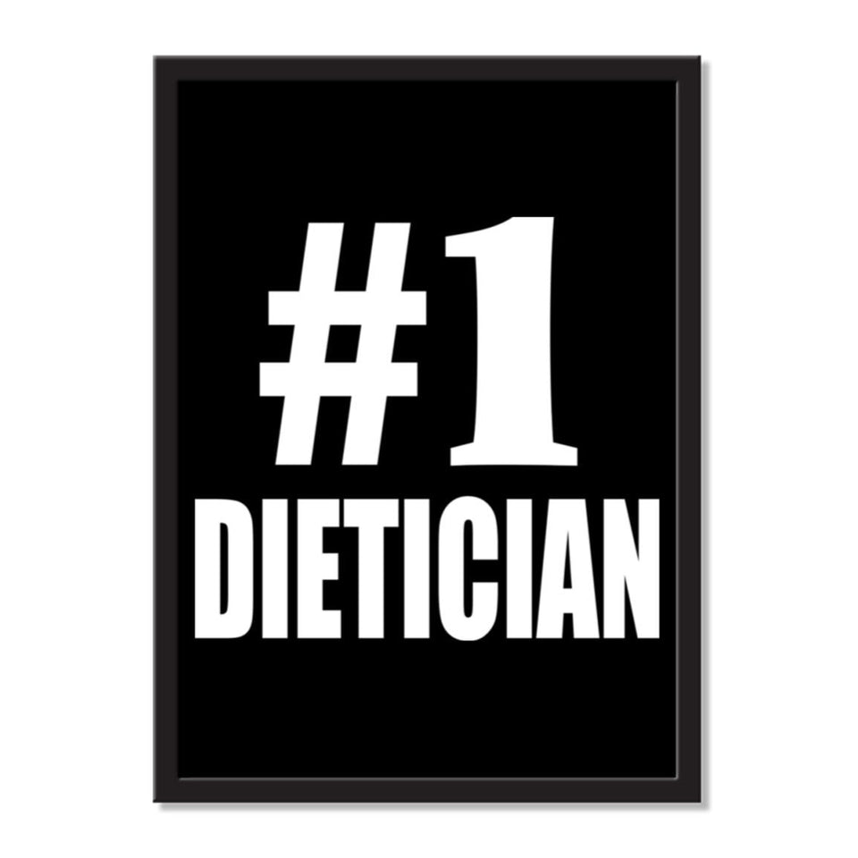 Number One #1 Dietician - Portrait Frame Photo Tile