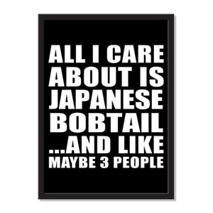 All I Care About Is Japanese Bobtail And Like Maybe 3 People - Portrait Frame Photo Tile