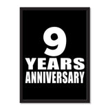 9 Years Anniversary - Portrait Frame Photo Tile