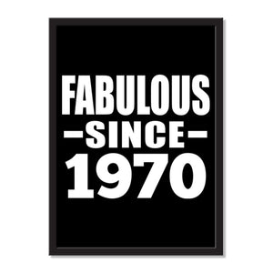 Fabulous Since 1970 - Portrait Frame Photo Tile