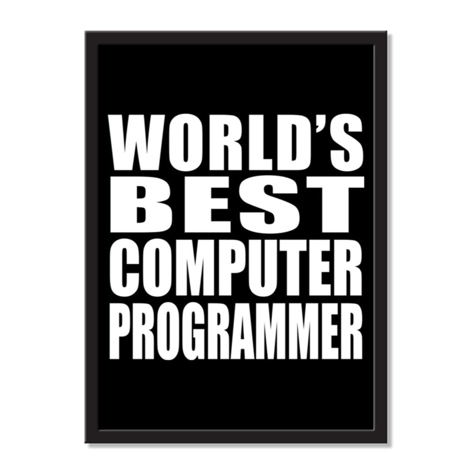World's Best Computer Programmer - Portrait Frame Photo Tile