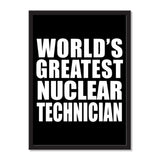 World's Greatest Nuclear Technician - Portrait Frame Photo Tile