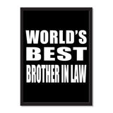 World's Best Brother In Law - Portrait Frame Photo Tile