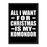 All I Want For Christmas Is My Komondor - Portrait Frame Photo Tile