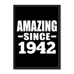 Amazing Since 1942 - Portrait Frame Photo Tile