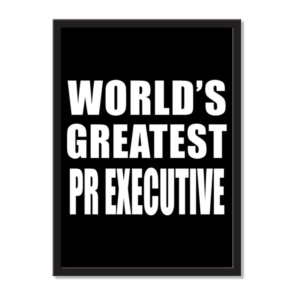 World's Greatest Pr Executive - Portrait Frame Photo Tile