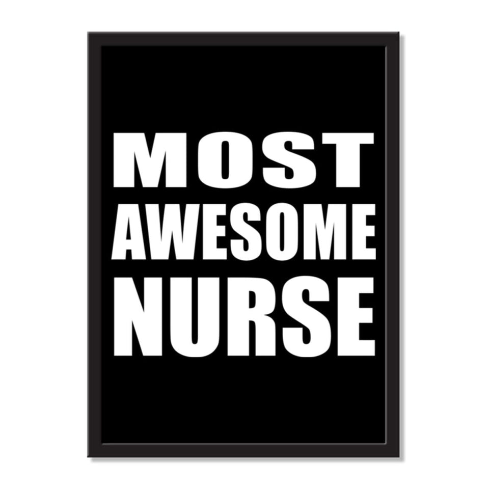 Most Awesome Nurse - Portrait Frame Photo Tile