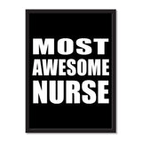 Most Awesome Nurse - Portrait Frame Photo Tile