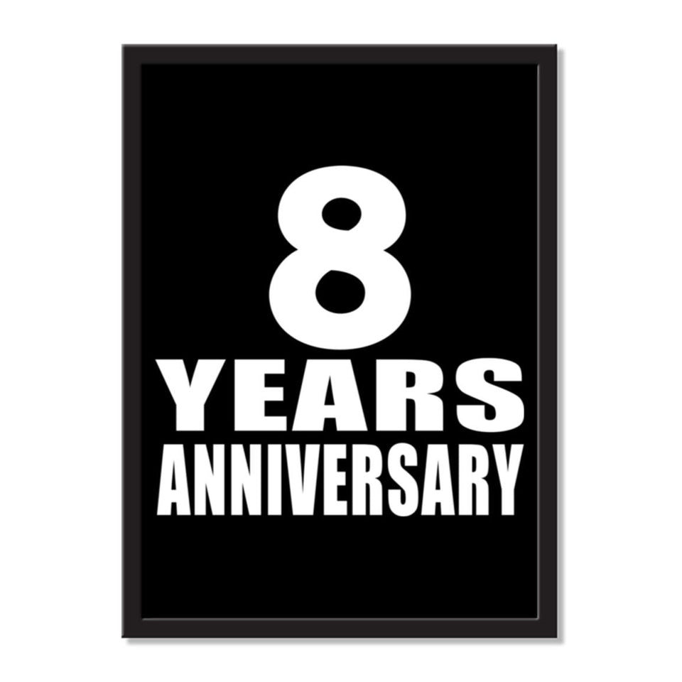 8 Years Anniversary - Portrait Frame Photo Tile