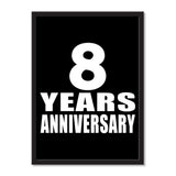 8 Years Anniversary - Portrait Frame Photo Tile