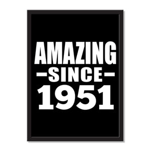 Amazing Since 1951 - Portrait Frame Photo Tile