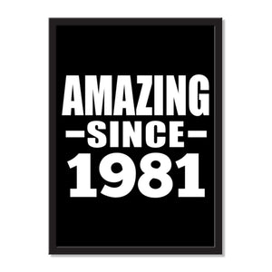 Amazing Since 1981 - Portrait Frame Photo Tile