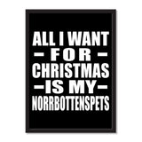 All I Want For Christmas Is My Norrbottenspets - Portrait Frame Photo Tile