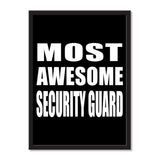 Most Awesome Security Guard - Portrait Frame Photo Tile