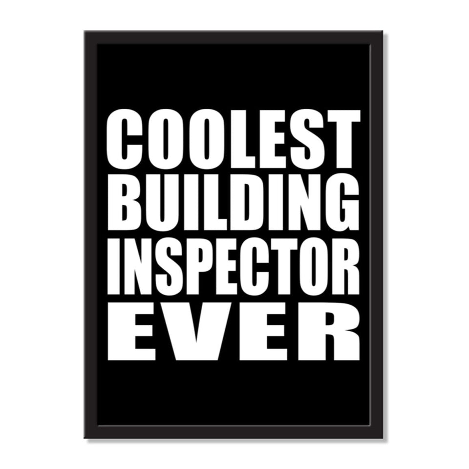 Coolest Building Inspector Ever - Portrait Frame Photo Tile