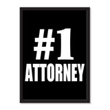 Number One #1 Attorney - Portrait Frame Photo Tile