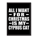 All I Want For Christmas Is My Cyprus Cat - Portrait Frame Photo Tile